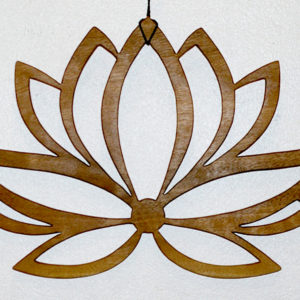 décoration murale Lotus bois massif artisanat français