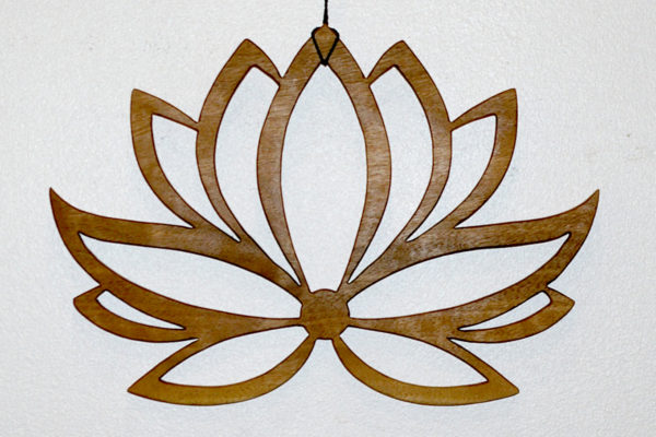 décoration murale Lotus bois massif artisanat français