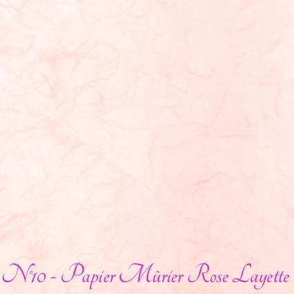 Papier Mûrier Rose layette