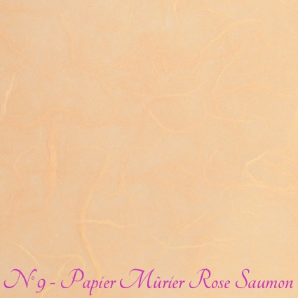 Papier Mûrier Rose saumon